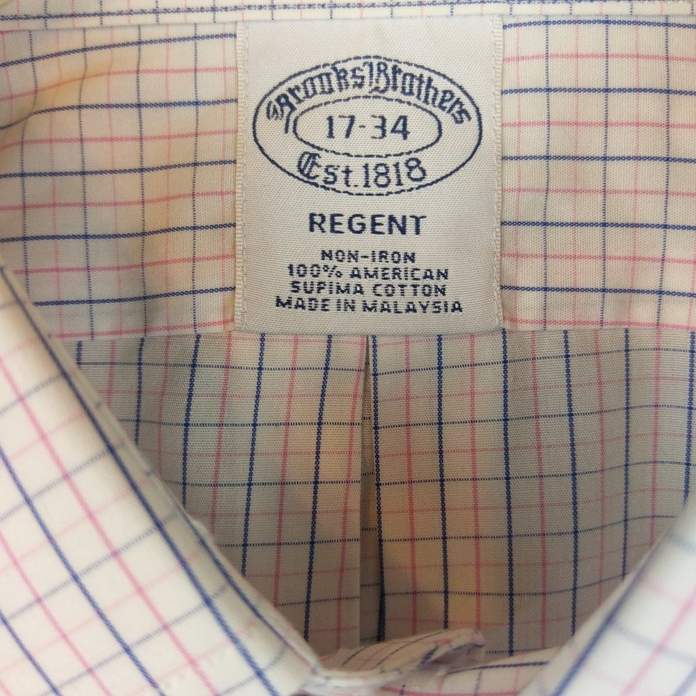 NWT Mens Brooks Brothers Regent Non-iron Shirt